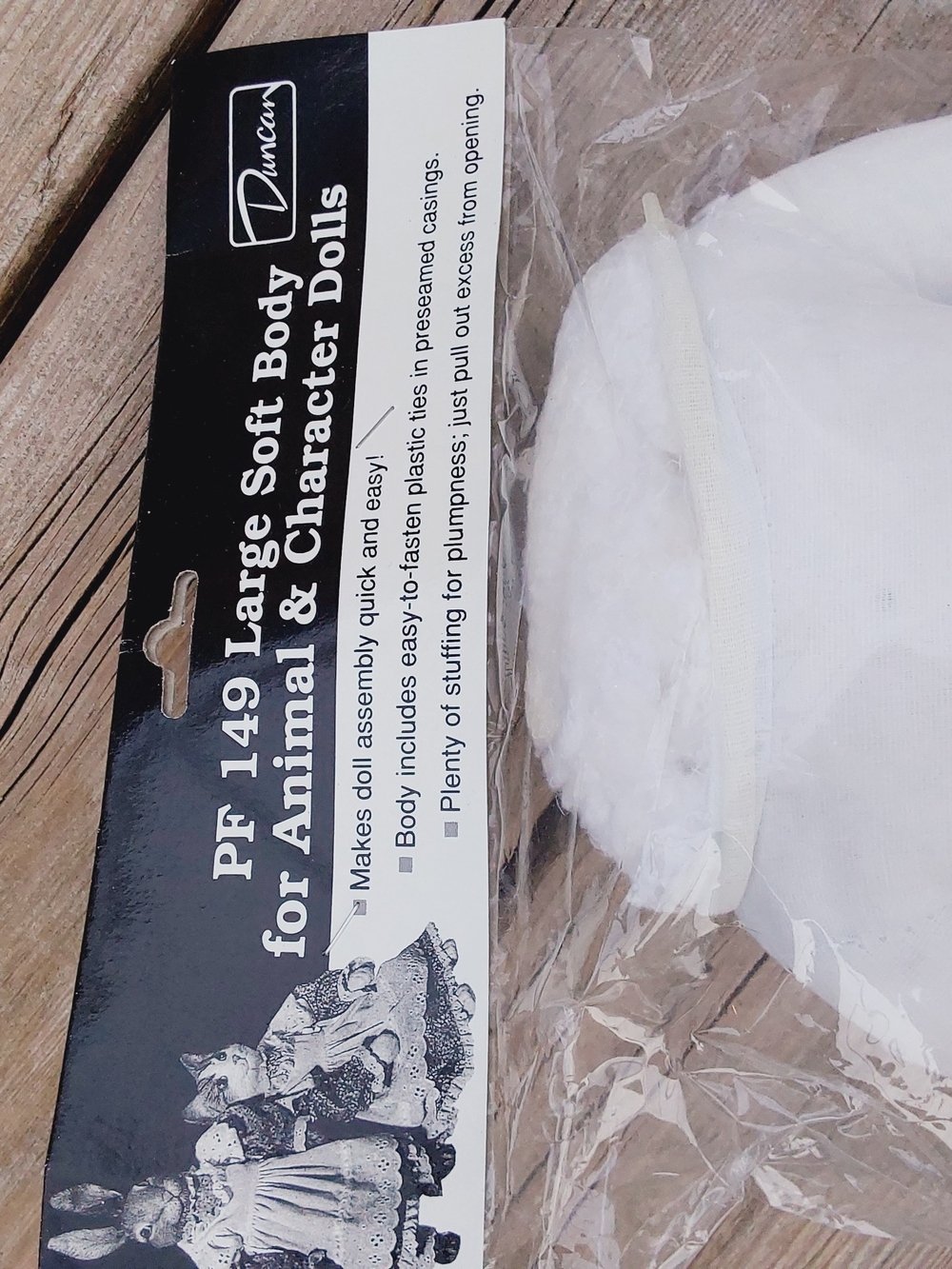 Duncan PF 149 Large Soft Body for Animal & Character Dolls - White